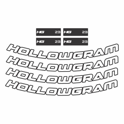 Adesivo Rodas Hollowgram HG 23 (8 peças) - Mod. 2020