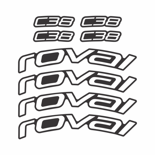 Adesivo Rodas Roval C38 (12 peças) - Mod. 2021-2022-2023