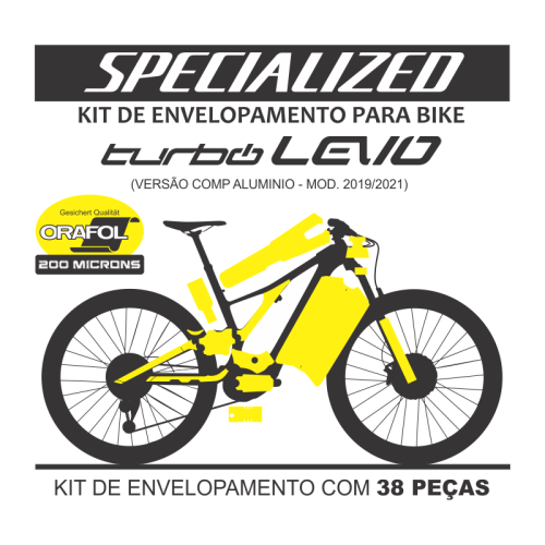 Kit de Envelopamento Protetivo - Specialized Turbo Levo Comp Aluminio - TAM. M