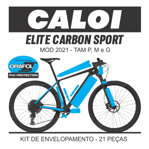 Kit de Envelopamento Protetivo Caloi Elite Carbon Sport - 2021/2023
