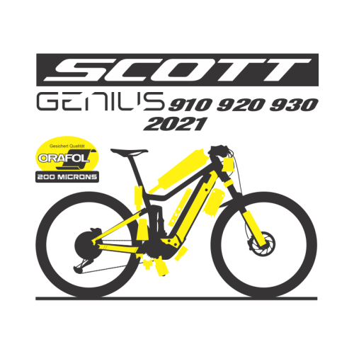 Kit de Envelopamento Protetivo PPF - Scott Genius 910, 920 ou 930 - Mod. 2020/2021