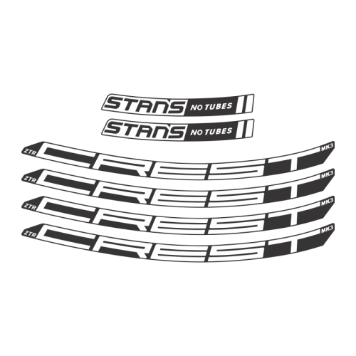 Adesivo Rodas Stans Crest ZTR MK3 (12 peças) - 2020