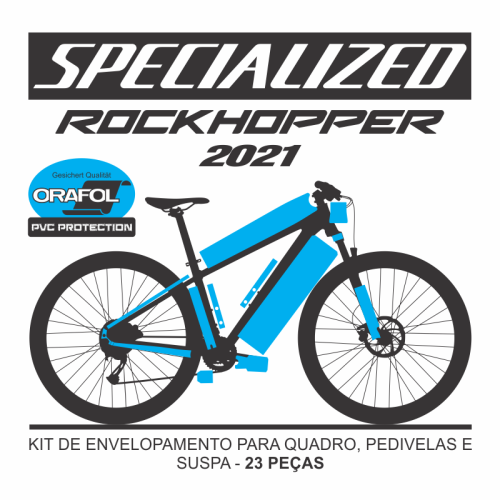 Kit de Envelopamento Protetivo PVC Specialized RockHopper - Tam. G - Mod. 2021/2022/2023