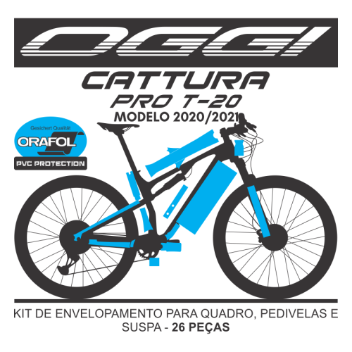 Kit de Envelopamento Protetivo PVC Oggi Cattura Pro T-20 2021/2022 - Tam. G