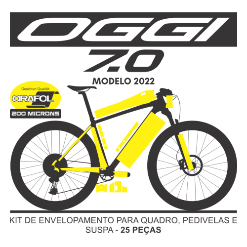 Kit de Envelopamento Protetivo Poliuretano Oggi Big Wheel 7.0 - Tam. G
