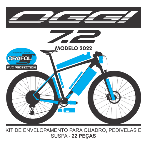 Kit de Envelopamento Protetivo PVC Oggi Big Wheel 7.2 2022 - Tam. G