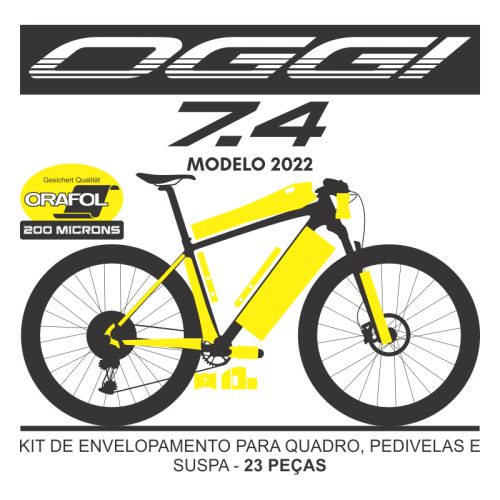 Kit de Envelopamento Protetivo Poliuretano Oggi Big Wheel 7.4 2022 - Tam. G