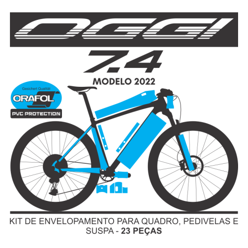 Kit de Envelopamento Protetivo PVC Oggi Big Wheel 7.4 2022 - Tam. G