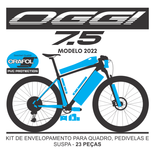 Kit de Envelopamento Protetivo PVC Oggi Big Wheel 7.5 2022 - Tam. M