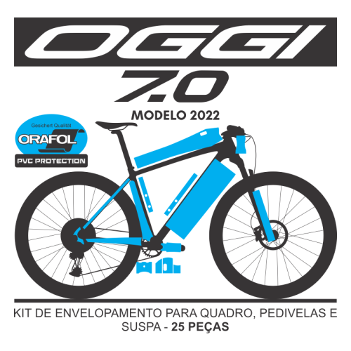 Kit de Envelopamento Protetivo PVC Oggi Big Wheel 7.0 2022 - Tam. G