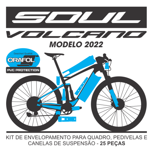 Kit de Envelopamento Protetivo PVC Soul Volcano 2022 - Tam. G