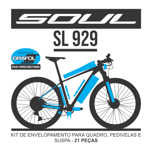 Kit de Envelopamento Protetivo PVC Soul SL 929 2021 - Tam. P