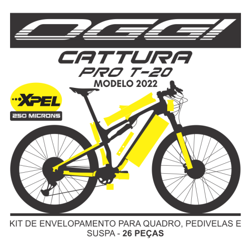 Kit de Envelopamento Protetivo PPF Oggi Cattura Pro T-20 - Modelo 2022 - Tam. G