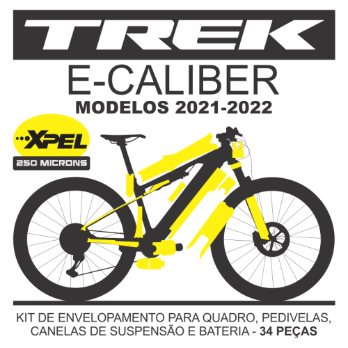 Kit de Envelopamento Protetivo PPF Trek E-Caliber - Mod. 2022 - Tam. M