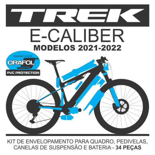 Kit de Envelopamento Protetivo PVC Trek E-Caliber - Mod. 2022 - Tam. M