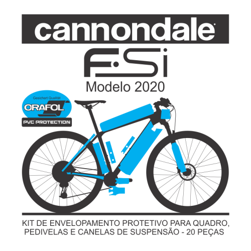 Kit de Envelopamento Protetivo PVC Cannondale FSI Carbon - Mod. 2020 - Tam. G