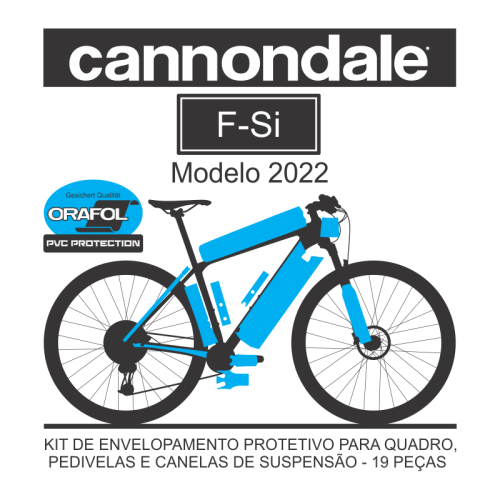 Kit de Envelopamento Protetivo PVC Cannondale FSI Carbon - Mod. 2022 - Tam. GG