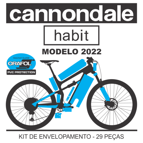 Kit de Envelopamento Protetivo PVC Cannondale Habit - Mod. 2022 - Tam. G