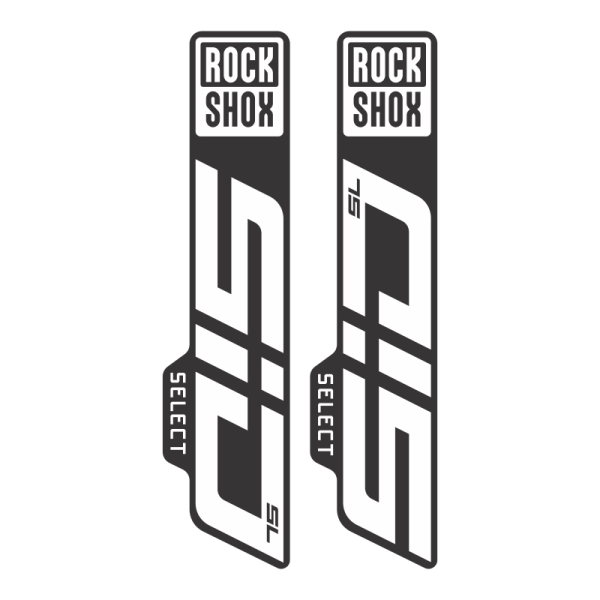 Adesivi Di Ricambio Per Forcella Rock Shox SID SL Select Plus 2021 | Arancione Lucido | Kit Decal In Vinile Resistente - 4