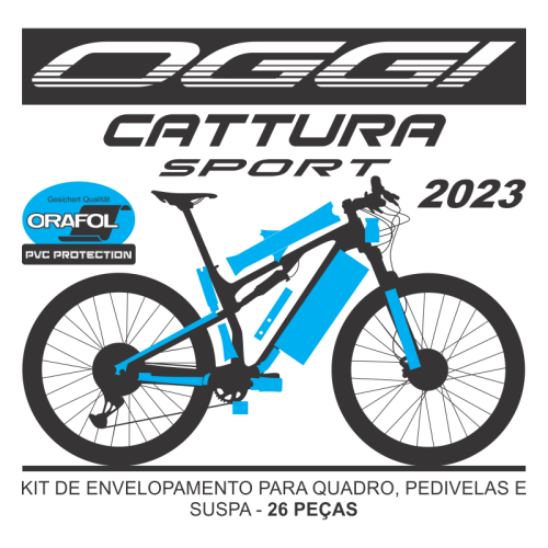 Kit de Envelopamento Protetivo PVC Oggi Cattura Sport - Mod. 2023 - Tam. G