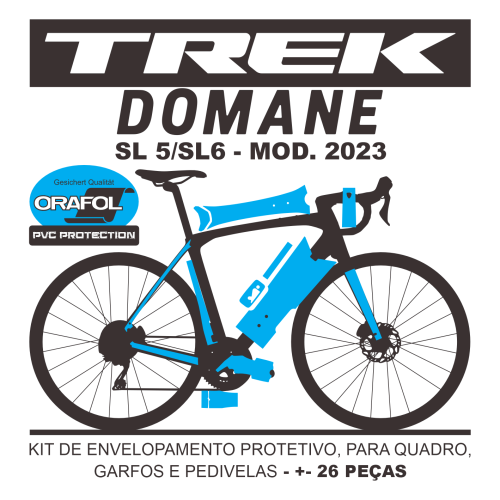 Kit de Envelopamento Protetivo PVC Trek Domane SL5 - Tam. 56 - Mod. 2023
