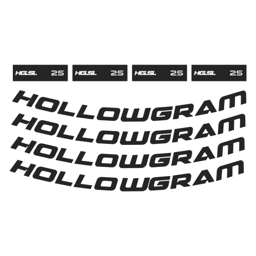 Adesivo Rodas Hollowgram HGSL 25 (8 peças) - Mod. 2022