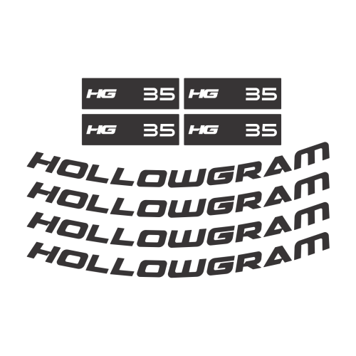 Adesivo Rodas Hollowgram HG 35 (8 peças) - Mod. 2021