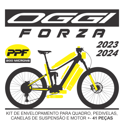 Kit de Envelopamento Protetivo PPF (brilho) Oggi Forza - Mod. 2023-2024 - Tam. L