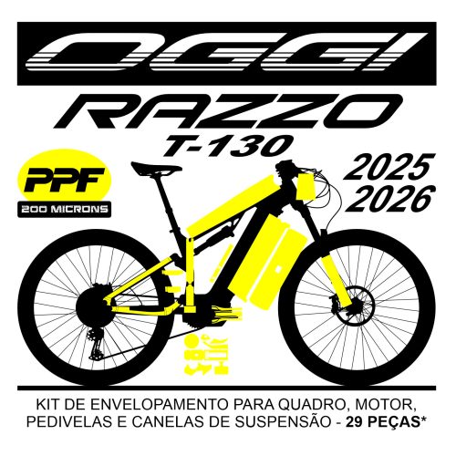 Kit de Envelopamento Protetivo PPF (brilho) Oggi Razzo T-130 - Mod. 2025-2026 - Tam. L