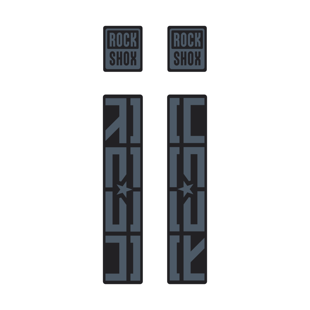 Adesivos de Customização RockShox Reba 26" - Mod. 2025-2026 - Cores Sólidas