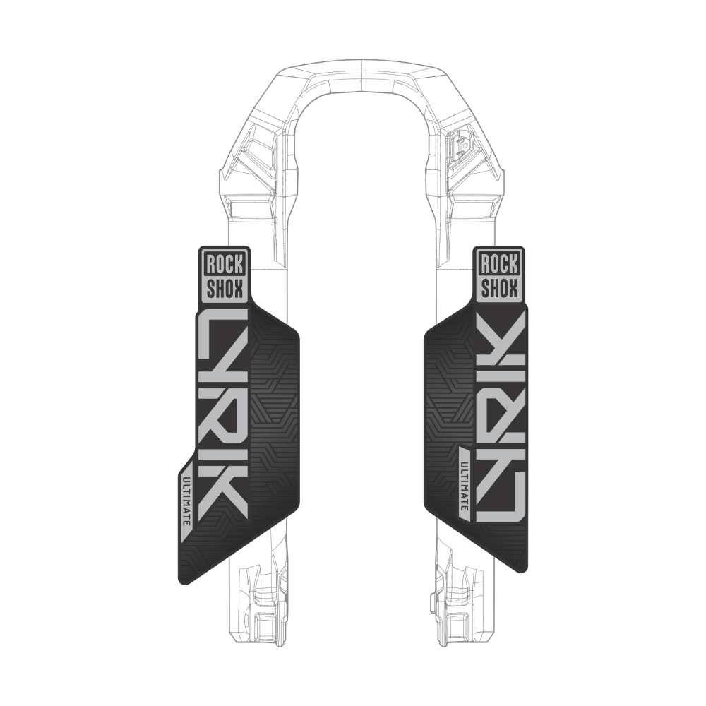 Adesivos de Customização RockShox Lyrik Ultimate AXS Flight Attendant - Mod. 2023-2024 - Cores Sólidas - Imagem 2