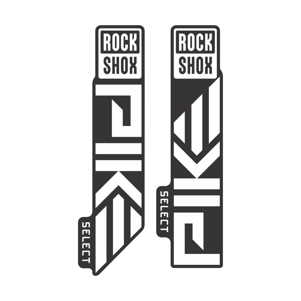 Adesivos de Customização RockShox Pike Select - Mod. 2023-2024 - Cores Sólidas