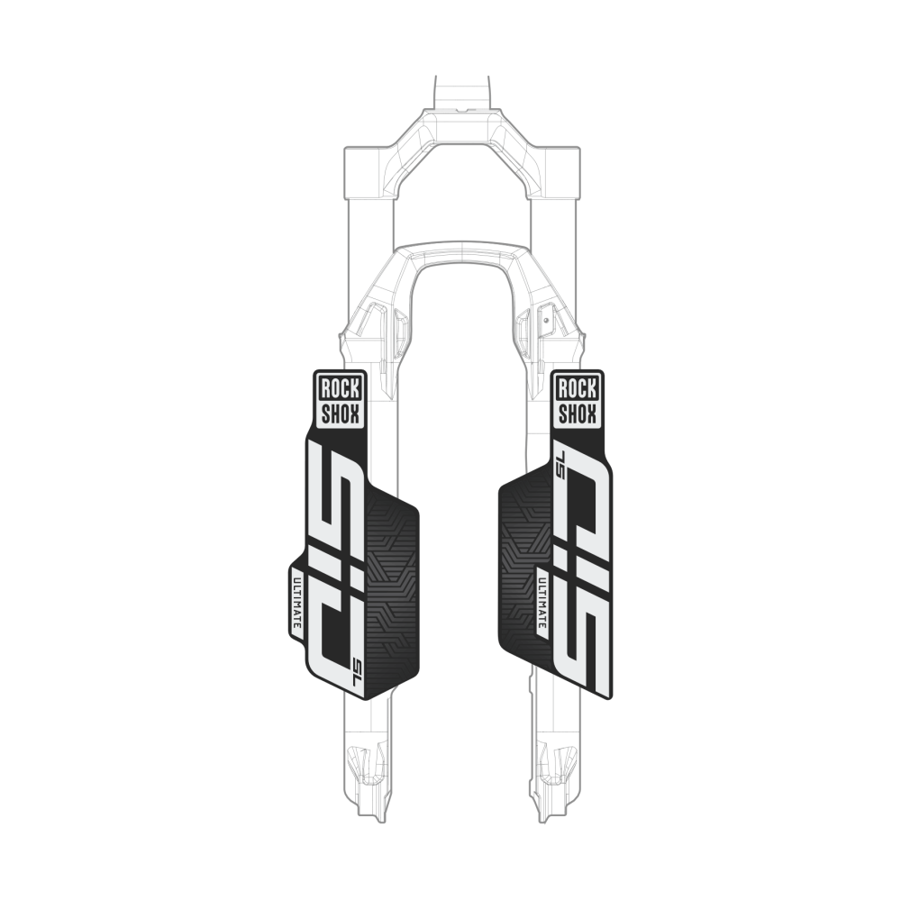 Adesivos de Customização RockShox Sid SL Ultimate Flight Attendant - Mod. 2025-2026 - Cores Sólidas - Imagem 2