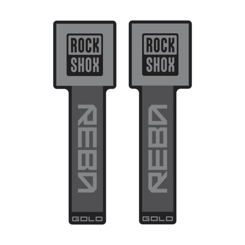 Adesivos de Customização RockShox Reba Black - Mod. 2026-2027 - Cores Sólidas