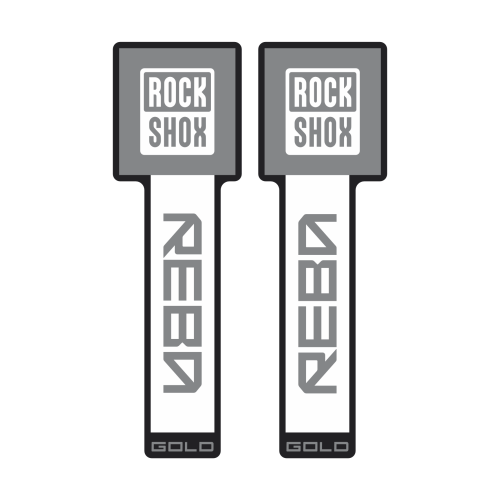 Adesivos de Customização RockShox Reba White - Mod. 2026-2027 - Cores Sólidas