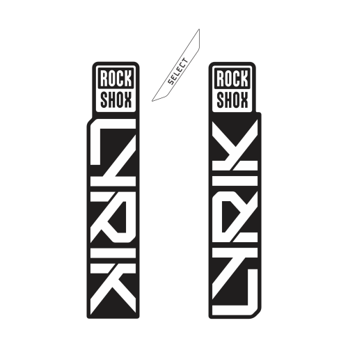 Adesivos de Customização RockShox Lyrik Select - Mod. 2027-2028 - Cores Sólidas